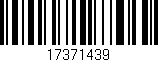 Código de barras (EAN, GTIN, SKU, ISBN): '17371439'