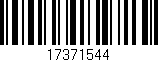 Código de barras (EAN, GTIN, SKU, ISBN): '17371544'