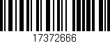 Código de barras (EAN, GTIN, SKU, ISBN): '17372666'