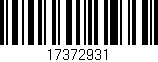 Código de barras (EAN, GTIN, SKU, ISBN): '17372931'