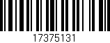 Código de barras (EAN, GTIN, SKU, ISBN): '17375131'