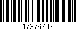 Código de barras (EAN, GTIN, SKU, ISBN): '17376702'