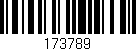 Código de barras (EAN, GTIN, SKU, ISBN): '173789'
