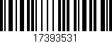 Código de barras (EAN, GTIN, SKU, ISBN): '17393531'