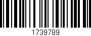 Código de barras (EAN, GTIN, SKU, ISBN): '1739789'
