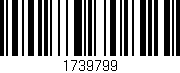 Código de barras (EAN, GTIN, SKU, ISBN): '1739799'