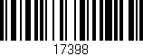 Código de barras (EAN, GTIN, SKU, ISBN): '17398'
