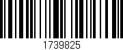 Código de barras (EAN, GTIN, SKU, ISBN): '1739825'
