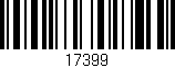 Código de barras (EAN, GTIN, SKU, ISBN): '17399'