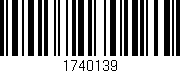 Código de barras (EAN, GTIN, SKU, ISBN): '1740139'
