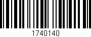 Código de barras (EAN, GTIN, SKU, ISBN): '1740140'