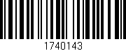 Código de barras (EAN, GTIN, SKU, ISBN): '1740143'