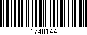 Código de barras (EAN, GTIN, SKU, ISBN): '1740144'