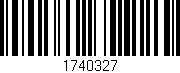 Código de barras (EAN, GTIN, SKU, ISBN): '1740327'
