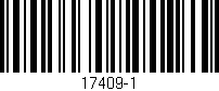 Código de barras (EAN, GTIN, SKU, ISBN): '17409-1'