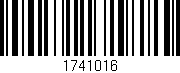 Código de barras (EAN, GTIN, SKU, ISBN): '1741016'
