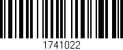 Código de barras (EAN, GTIN, SKU, ISBN): '1741022'