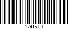 Código de barras (EAN, GTIN, SKU, ISBN): '17415.00'
