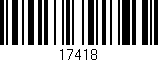 Código de barras (EAN, GTIN, SKU, ISBN): '17418'