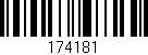 Código de barras (EAN, GTIN, SKU, ISBN): '174181'