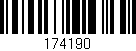 Código de barras (EAN, GTIN, SKU, ISBN): '174190'