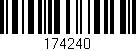 Código de barras (EAN, GTIN, SKU, ISBN): '174240'