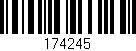 Código de barras (EAN, GTIN, SKU, ISBN): '174245'