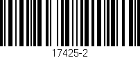 Código de barras (EAN, GTIN, SKU, ISBN): '17425-2'