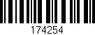 Código de barras (EAN, GTIN, SKU, ISBN): '174254'