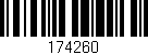 Código de barras (EAN, GTIN, SKU, ISBN): '174260'