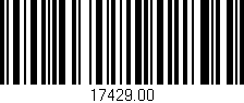 Código de barras (EAN, GTIN, SKU, ISBN): '17429.00'