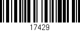 Código de barras (EAN, GTIN, SKU, ISBN): '17429'
