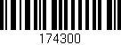 Código de barras (EAN, GTIN, SKU, ISBN): '174300'