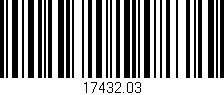 Código de barras (EAN, GTIN, SKU, ISBN): '17432.03'
