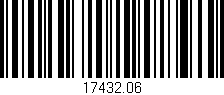 Código de barras (EAN, GTIN, SKU, ISBN): '17432.06'