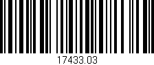 Código de barras (EAN, GTIN, SKU, ISBN): '17433.03'