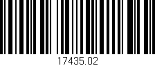 Código de barras (EAN, GTIN, SKU, ISBN): '17435.02'