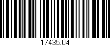 Código de barras (EAN, GTIN, SKU, ISBN): '17435.04'