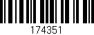 Código de barras (EAN, GTIN, SKU, ISBN): '174351'