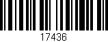 Código de barras (EAN, GTIN, SKU, ISBN): '17436'