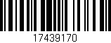 Código de barras (EAN, GTIN, SKU, ISBN): '17439170'