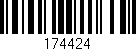 Código de barras (EAN, GTIN, SKU, ISBN): '174424'