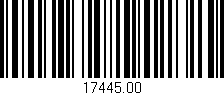 Código de barras (EAN, GTIN, SKU, ISBN): '17445.00'