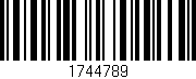 Código de barras (EAN, GTIN, SKU, ISBN): '1744789'
