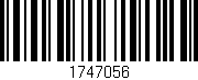 Código de barras (EAN, GTIN, SKU, ISBN): '1747056'