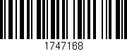 Código de barras (EAN, GTIN, SKU, ISBN): '1747168'