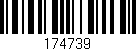 Código de barras (EAN, GTIN, SKU, ISBN): '174739'