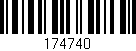 Código de barras (EAN, GTIN, SKU, ISBN): '174740'