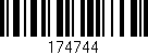 Código de barras (EAN, GTIN, SKU, ISBN): '174744'