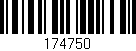 Código de barras (EAN, GTIN, SKU, ISBN): '174750'